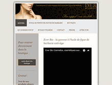 Tablet Screenshot of everbiocosmetics.com